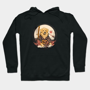 Golden Retriever Samurai Hoodie